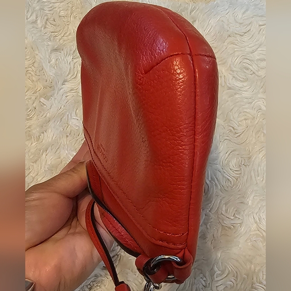Coach Cherry Red Leather Shoulder Bag - Picture 7 of 12